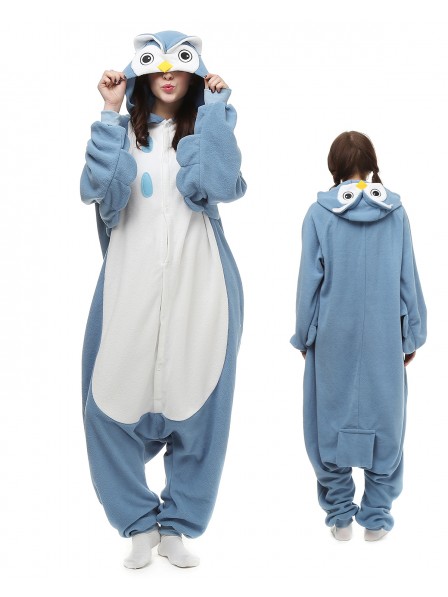 Blaue Eule Pyjama Onesies Tier Kostüme Für Erwachsene Schlafanzug Kostüm