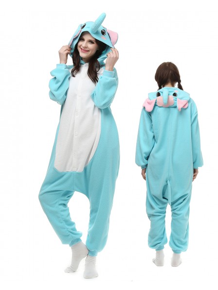 Blauer Elefant Pyjama Onesies Tier Kostüme Für Erwachsene Schlafanzug Kostüm