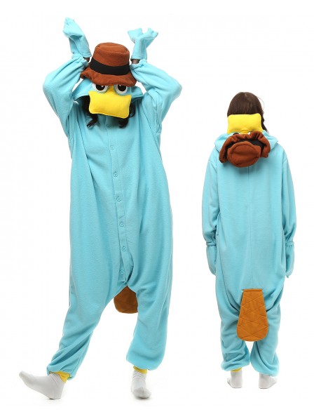 Schnabeltier Pyjama Onesies Tier Kostüme Für Erwachsene Schlafanzug Kostüm