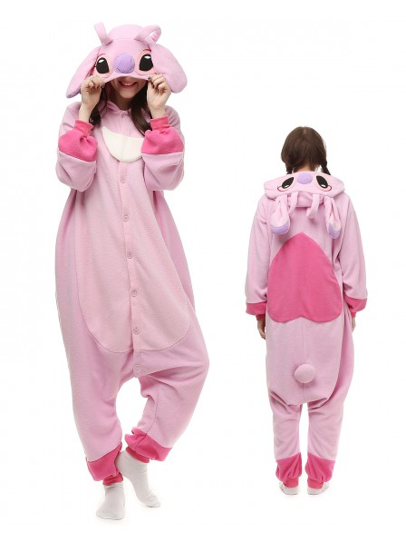 Stitch and Angel Pyjama Onesies Tier Kostüme Für Erwachsene Schlafanzug Kostüm