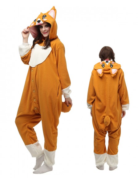 Corgi Dog Pyjama Onesies Tier Kostüme Für Erwachsene Schlafanzug Kostüm