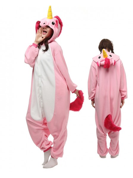 Rosa Einhorn Pyjama Onesies Tier Kostüme Für Erwachsene Schlafanzug Kostüm